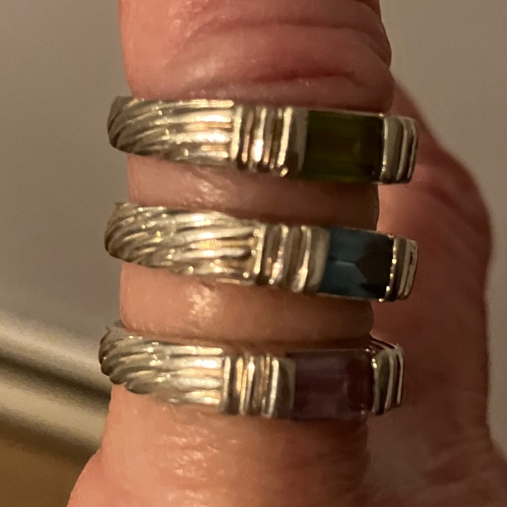 Silver 3 Ring Set - image 3